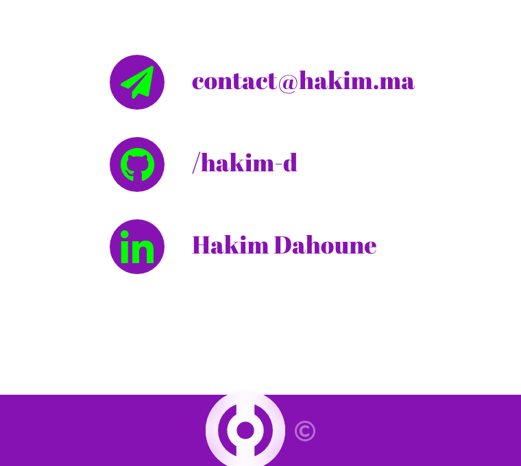 Web Designer, Développeur | Hakim.ma
