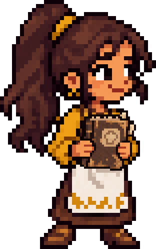 Zoubida, holding her mother's recipe notebook